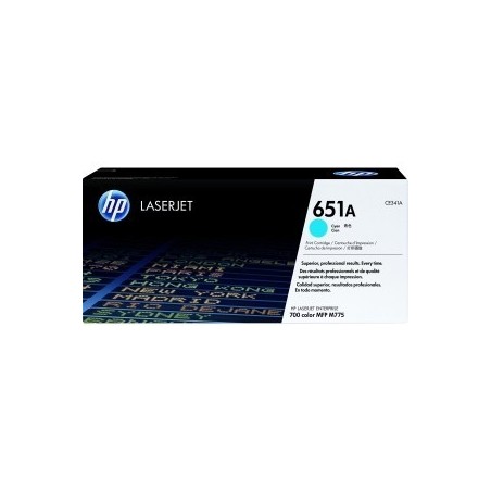 Toner cyan HP pour laserjet Enterprise 700 color mfp M775z/dn/f .... (651A), Toner Express : achat en ligne de Toner cyan HP pou