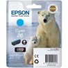 Cartouche cyan EPSON pour Expression Home XP-600... (N°26) (ours), Toner Express : achat en ligne de Cartouche cyan EPSON pour E