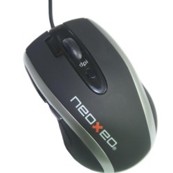 Neoxeo MSE 50 Black/Silver - Souris filaire noire/argent, Toner Express : achat en ligne de Neoxeo MSE 50 Black/Silver - Souris 