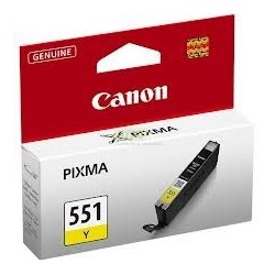 Cartouche jaune Canon CLI-551Y pour Pixma MG5450 / MG6350..., Toner Express : achat en ligne de Cartouche jaune Canon CLI-551Y p