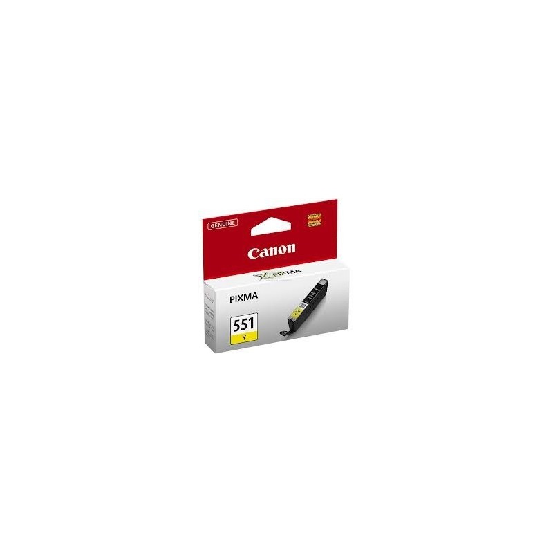 Cartouche jaune Canon CLI-551Y pour Pixma MG5450 / MG6350..., Toner Express : achat en ligne de Cartouche jaune Canon CLI-551Y p