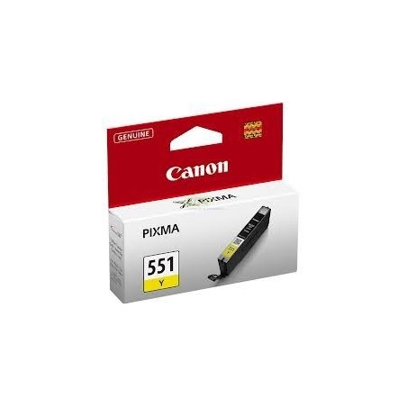 Cartouche jaune Canon CLI-551Y pour Pixma MG5450 / MG6350..., Toner Express : achat en ligne de Cartouche jaune Canon CLI-551Y p
