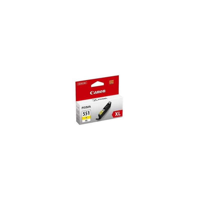 Cartouche jaune Canon CLI-551YXL pour Pixma MG5450 / MG6350..., Toner Express : achat en ligne de Cartouche jaune Canon CLI-551Y