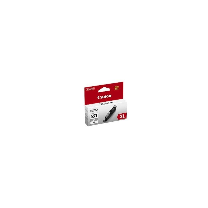 Cartouche grise Canon CLI-551GYXL pour Pixma MG5450 / MG6350..., Toner Express : achat en ligne de Cartouche grise Canon CLI-551