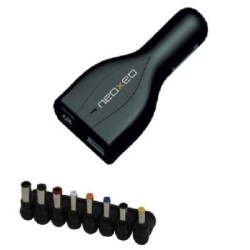 Neoxeo Power PC Car 90W - Alimentation Universelle PC / Chargeur Voiture - 8 embouts, Toner Express : achat en ligne de Neoxeo P