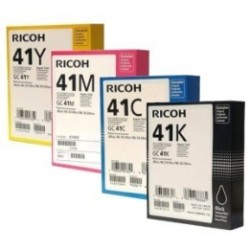 Pack de 4 cartouches haute capacité d'encre Ricoh pour Aficio SG3110dnw (GC-41), Toner Express : achat en ligne de Pack de 4 car