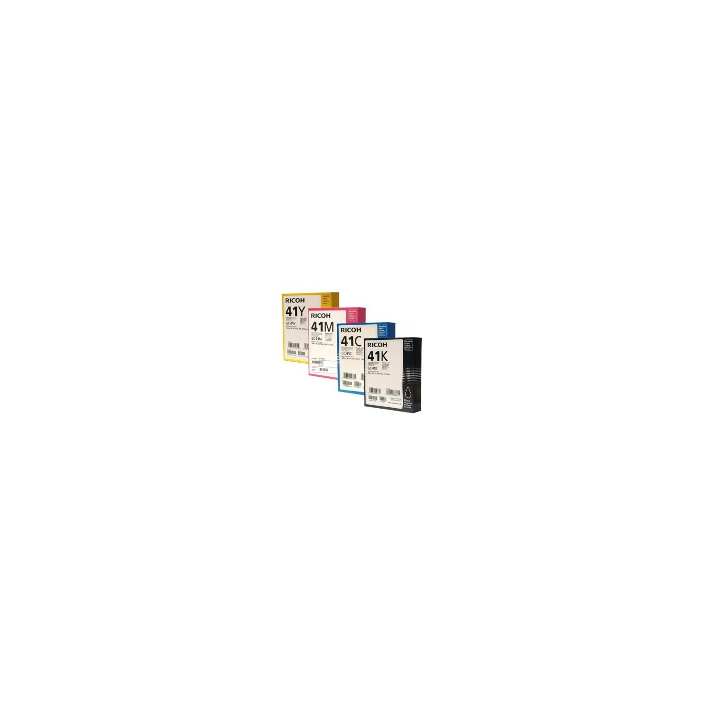Pack de 4 cartouches haute capacité d'encre Ricoh pour Aficio SG3110dnw (GC-41), Toner Express : achat en ligne de Pack de 4 car