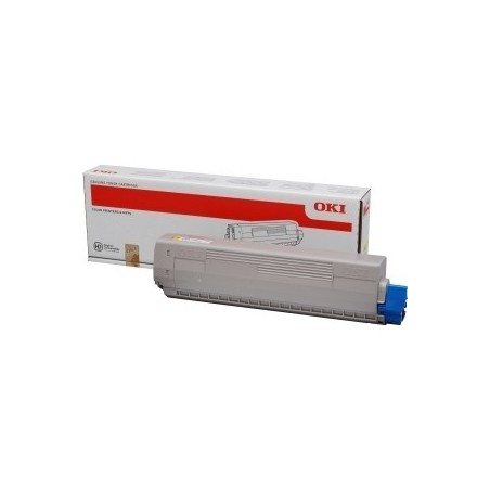 Toner jaune Oki pour C831 / C841, Toner Express : achat en ligne de Toner jaune Oki pour C831 / C841 pour imprimante