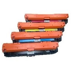 Pack de 4 toners génériques pour HP Color Laserjet CP5525..., Toner Express : achat en ligne de Pack de 4 toners génériques pour