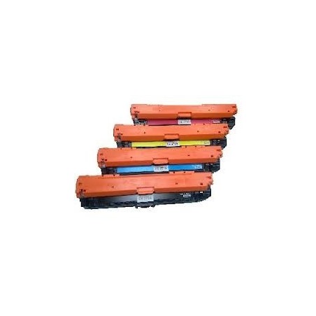 Pack de 4 toners génériques pour HP Color Laserjet CP5525..., Toner Express : achat en ligne de Pack de 4 toners génériques pour