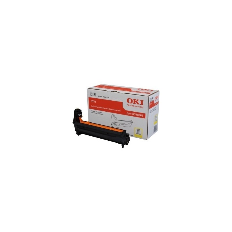 Tambour jaune Oki pour C711wt, Toner Express : achat en ligne de Tambour jaune Oki pour C711wt pour imprimante