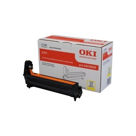 Tambour jaune Oki pour C711wt, Toner Express : achat en ligne de Tambour jaune Oki pour C711wt pour imprimante