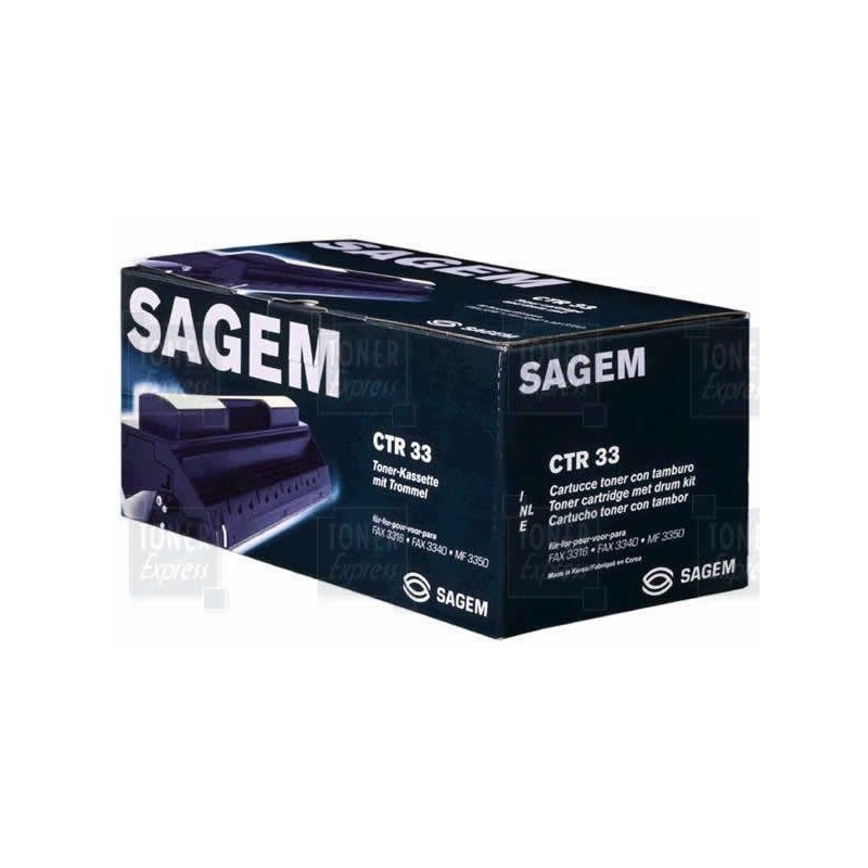 Toner Laser Sagem CTR 33 Noir, Toner Express : achat en ligne de Toner Laser Sagem CTR 33 Noir pour imprimante