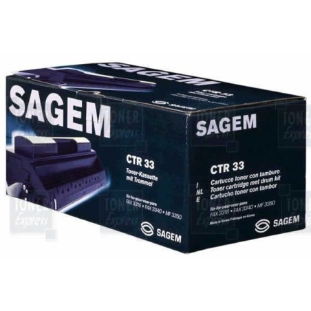 Toner Laser Sagem CTR 33 Noir, Toner Express : achat en ligne de Toner Laser Sagem CTR 33 Noir pour imprimante