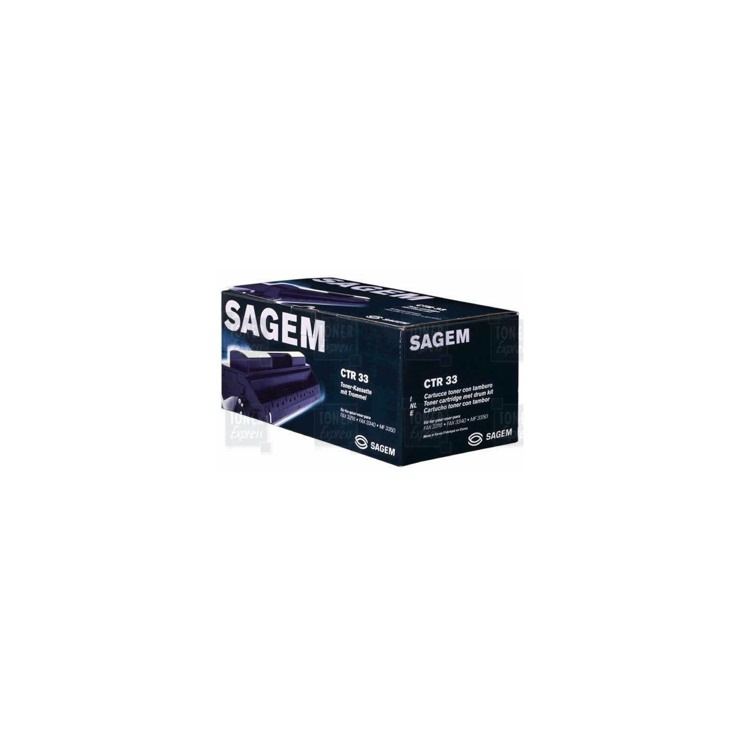 Toner Laser Sagem CTR 33 Noir, Toner Express : achat en ligne de Toner Laser Sagem CTR 33 Noir pour imprimante