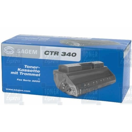 Toner Laser Sagem CTR 340 Noir, Toner Express : achat en ligne de Toner Laser Sagem CTR 340 Noir pour imprimante