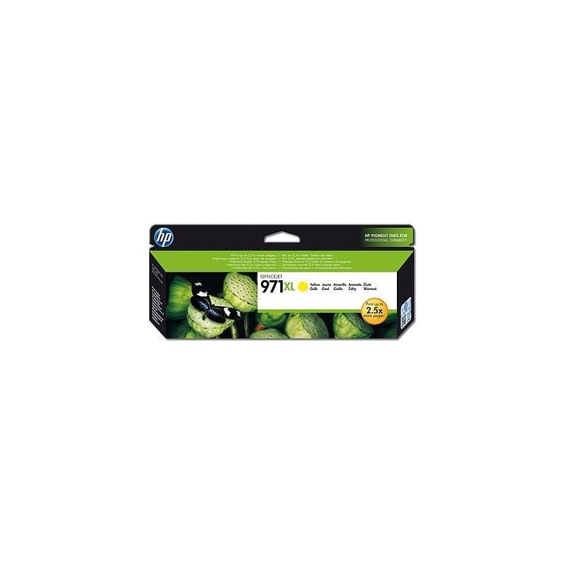 Cartouche jaune haute capacité HP pour Officejet Pro X476dw ...(N°971XL), Toner Express : achat en ligne de Cartouche jaune haut