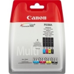 Multipack Canon CLI-551 pour Pixma MG5450 / MG6350..., Toner Express : achat en ligne de Multipack Canon CLI-551 pour Pixma MG54