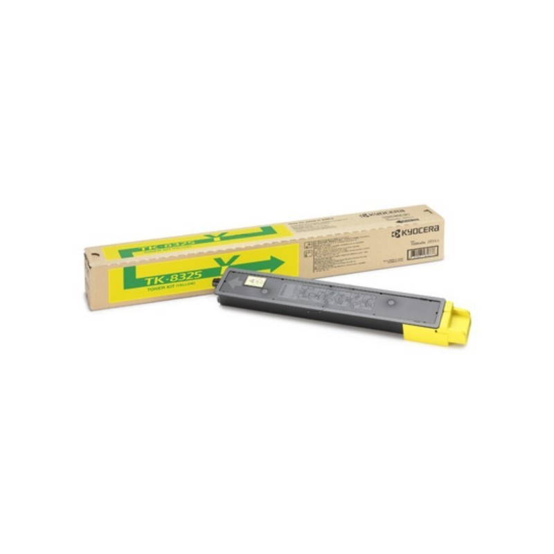 Toner jaune Kyocera Mita pour TaskAlfa 2551c (TK-8325), Toner Express : achat en ligne de Toner jaune Kyocera Mita pour TaskAlfa