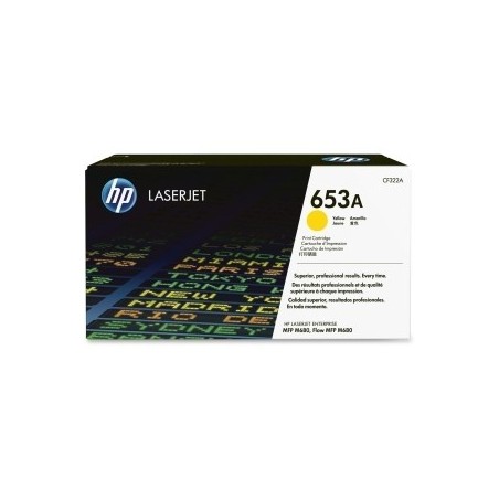 Toner Yellow HP pour Color LaserJet Enterprise MFP M680 (653A), Toner Express : achat en ligne de Toner Yellow HP pour Color Las