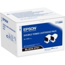Pack de 2 Toners noirs Epson Séries WorkForce AL-C300, Toner Express : achat en ligne de Pack de 2 Toners noirs Epson Séries Wor