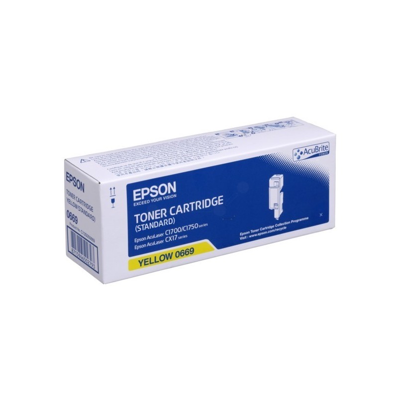 Toner jaune Epson pour Aculaser CX17 / C1700 / C1750, Toner Express : achat en ligne de Toner jaune Epson pour Aculaser CX17 / C