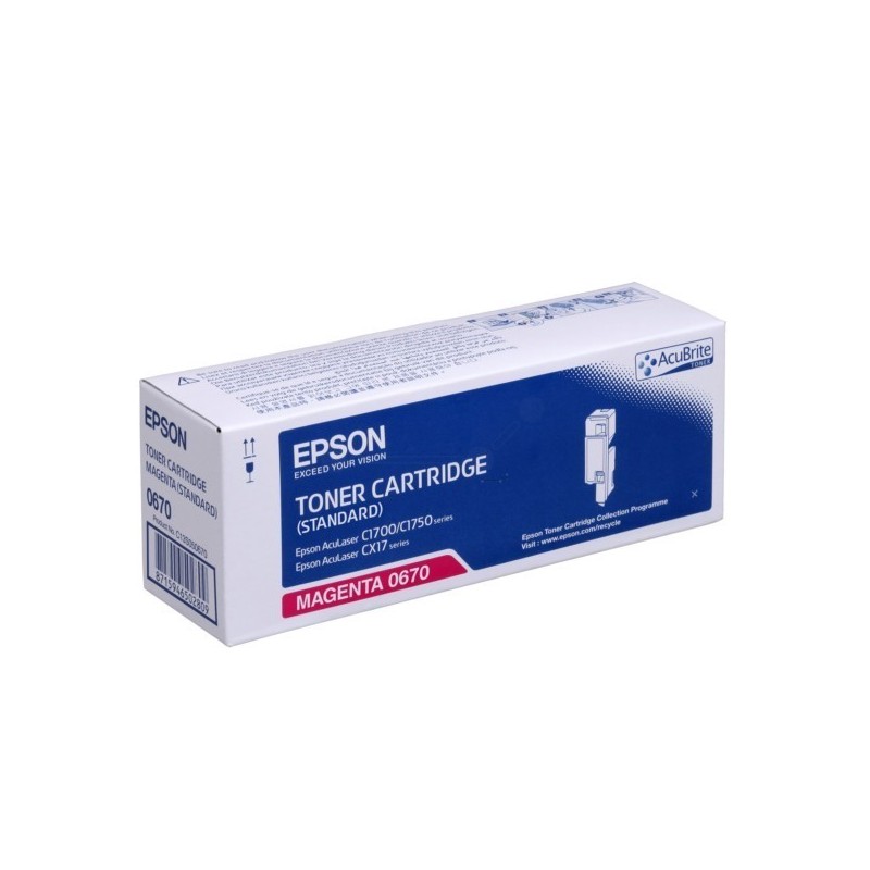 Toner magenta Epson pour Aculaser CX17 / C1700 / C1750, Toner Express : achat en ligne de Toner magenta Epson pour Aculaser CX17