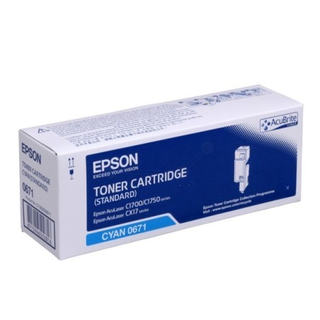Toner cyan Epson pour Aculaser CX17 / C1700 / C1750, Toner Express : achat en ligne de Toner cyan Epson pour Aculaser CX17 / C17