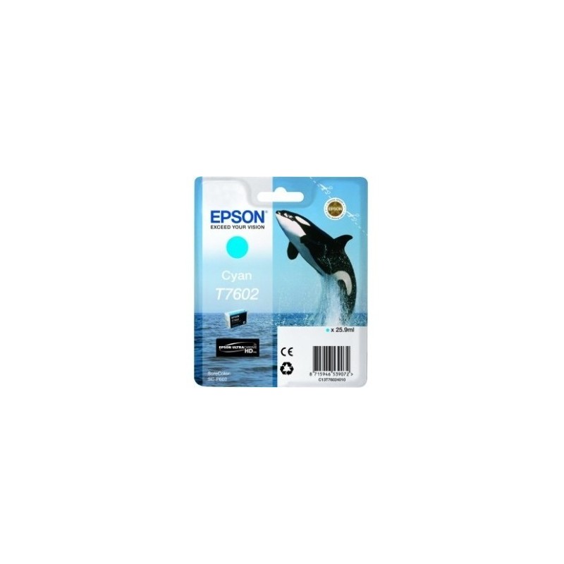 Cartouche Encre Cyan pour EPSON SureColor SC-P600 (T7602) (Orque), Toner Express : achat en ligne de Cartouche Encre Cyan pour E