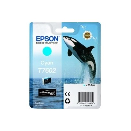 Cartouche Encre Cyan pour EPSON SureColor SC-P600 (T7602) (Orque), Toner Express : achat en ligne de Cartouche Encre Cyan pour E