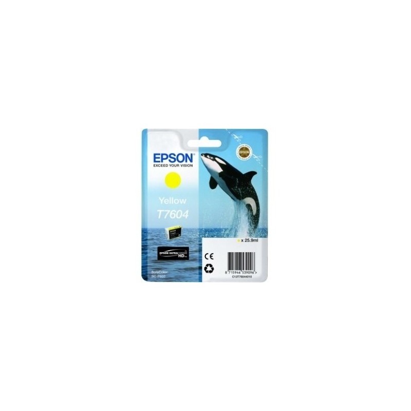Cartouche Encre Jaune pour EPSON SureColor SC-P600 (T7604) (Orque), Toner Express : achat en ligne de Cartouche Encre Jaune pour