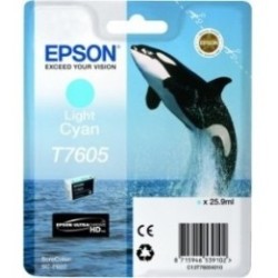 Cartouche Encre Cyan clair pour EPSON SureColor SC-P600 (T7605) (Orque), Toner Express : achat en ligne de Cartouche Encre Cyan 