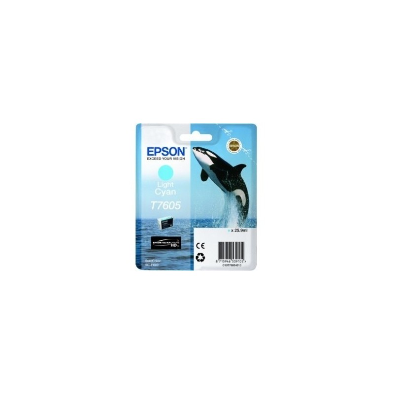 Cartouche Encre Cyan clair pour EPSON SureColor SC-P600 (T7605) (Orque), Toner Express : achat en ligne de Cartouche Encre Cyan 