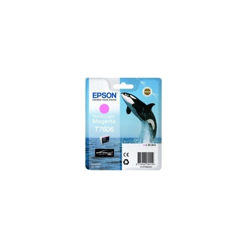 Cartouche Encre Magenta clair pour EPSON SureColor SC-P600 (T7606) (Orque), Toner Express : achat en ligne de Cartouche Encre Ma