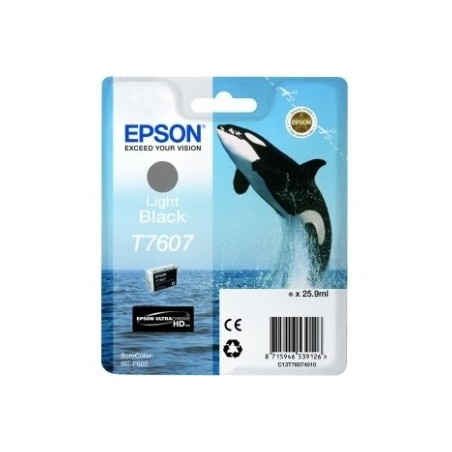 Cartouche Encre Noir clair pour EPSON SureColor SC-P600 (T7607) (Orque), Toner Express : achat en ligne de Cartouche Encre Noir 
