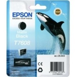 Cartouche Encre Noir matte pour EPSON SureColor SC-P600 (T7608) (Orque), Toner Express : achat en ligne de Cartouche Encre Noir 