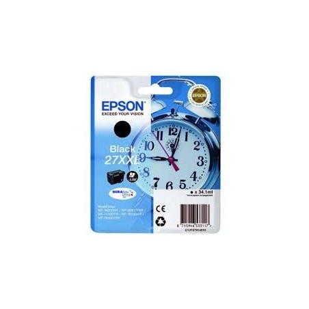 Cartouche d'encre noire XXL Epson pour WorkForce WorkForce 3620/ 3640/7620DTWF .. (n°27XXL) (réveil), Toner Express : achat en l