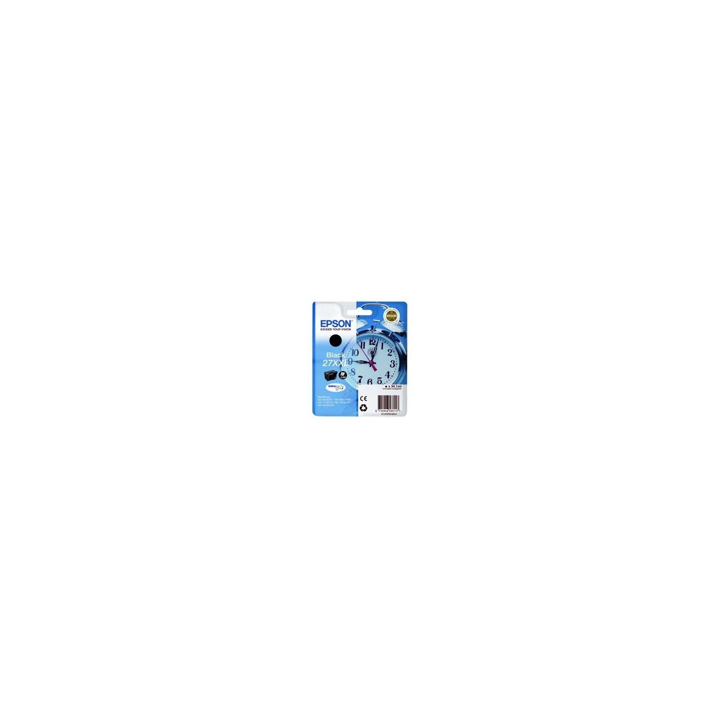 Cartouche d'encre noire XXL Epson pour WorkForce WorkForce 3620/ 3640/7620DTWF .. (n°27XXL) (réveil), Toner Express : achat en l