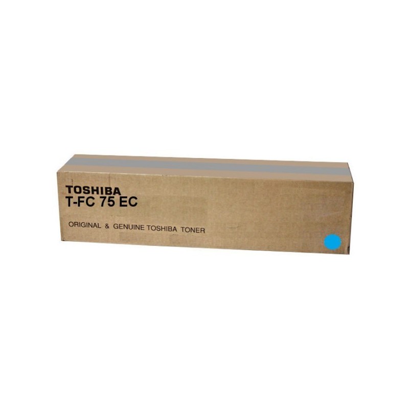 Toner cyan Toshiba pour e-studio 5560C/ 6560C/ 6570...(T-FC75EC), Toner Express : achat en ligne de Toner cyan Toshiba pour e-st