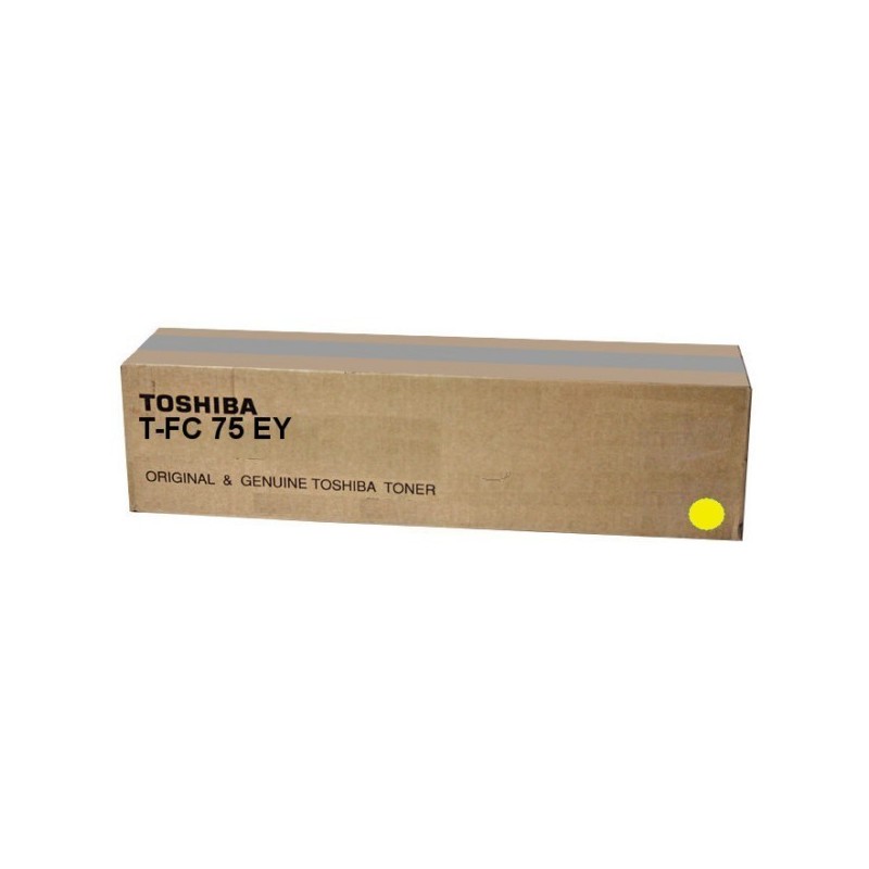 Toner jaune Toshiba pour e-studio 5560C/ 6560C/ 6570...(T-FC75EY), Toner Express : achat en ligne de Toner jaune Toshiba pour e-