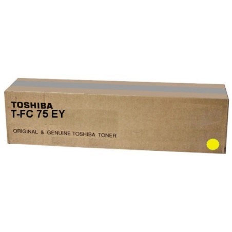 Toner jaune Toshiba pour e-studio 5560C/ 6560C/ 6570...(T-FC75EY), Toner Express : achat en ligne de Toner jaune Toshiba pour e-