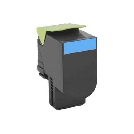 Toner cyan générique pour Lexmark CX310n / CX410e ... haute capacité, Toner Express : achat en ligne de Toner cyan générique pou