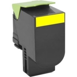Toner jaune générique pour Lexmark CX310n / CX410e ... haute capacité, Toner Express : achat en ligne de Toner jaune générique p
