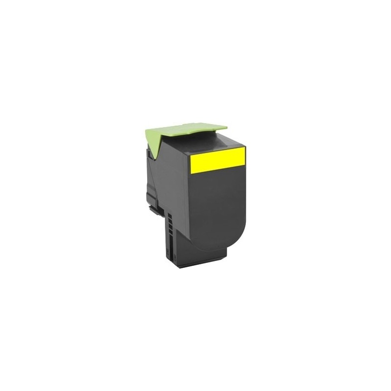 Toner jaune générique pour Lexmark CX310n / CX410e ... haute capacité, Toner Express : achat en ligne de Toner jaune générique p