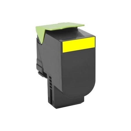 Toner jaune générique pour Lexmark CX310n / CX410e ... haute capacité, Toner Express : achat en ligne de Toner jaune générique p