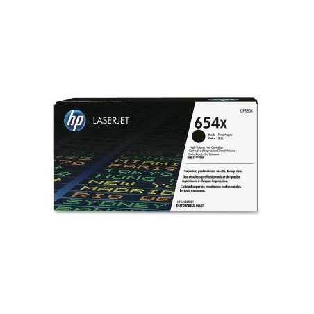 Toner noir HP haute capacité pour Color LaserJet Enterprise M651 (654X), Toner Express : achat en ligne de Toner noir HP haute c