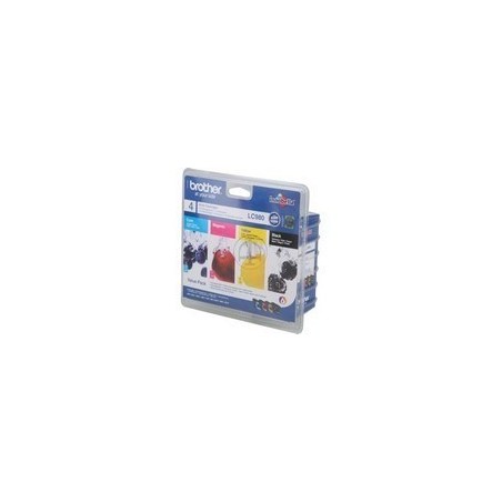 RAINBOW Pack 4 couleurs ( Noir, Cyan, Magenta, Jaune ) pour Brother DCP 145c / MFC 250c....., Toner Express : achat en ligne de 