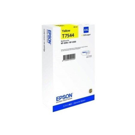 Cartouche Jaune Epson Tres Haute Capacité pour WorkForce 8090dw / 8590dwf...(T7544XXL), Toner Express : achat en ligne de Cartou