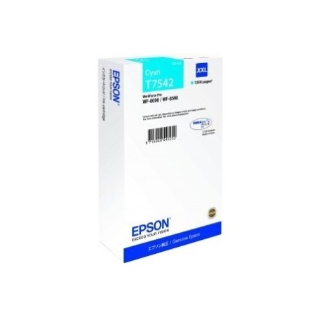 Cartouche Cyan Epson Tres Haute Capacité pour WorkForce 8090dw / 8590dwf...(T7542XXL), Toner Express : achat en ligne de Cartouc