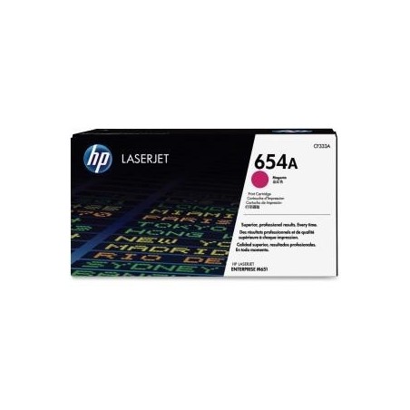 Toner magenta HP pour Color LaserJet Enterprise M651 (654A), Toner Express : achat en ligne de Toner magenta HP pour Color Laser